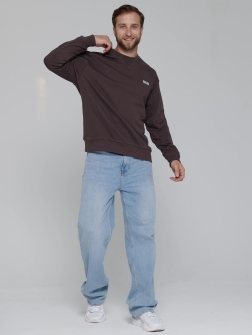 МУЖСКАЯ ТОЛСТОВКА коричнево-бордовый