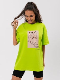 футболка женская  фисташково-зеленый