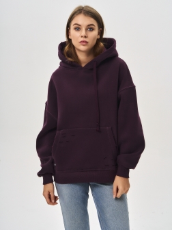 ЖЕНСКАЯ ТОЛСТОВКА Бордовый