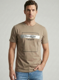 ФУТБОЛКА МУЖСКАЯ Коричневый