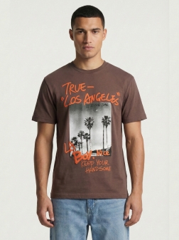 ФУТБОЛКА МУЖСКАЯ коричнево-бордовый