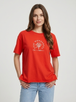 ФУТБОЛКА ЖЕНСКАЯ Красный