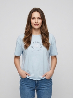 ФУТБОЛКА ЖЕНСКАЯ Голубой