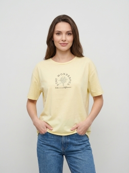 ФУТБОЛКА ЖЕНСКАЯ лимон желтый