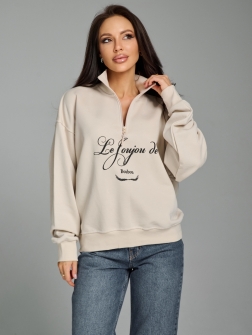 ЖЕНСКАЯ ТОЛСТОВКА светло-бежевый