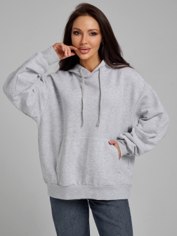 ЖЕНСКАЯ ТОЛСТОВКА светло-серый меланж