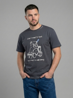 ФУТБОЛКА МУЖСКАЯ темно-серый