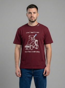 ФУТБОЛКА МУЖСКАЯ Бордовый