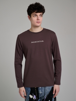 ЛОНГСЛИВ МУЖСКОЙ коричнево-бордовый