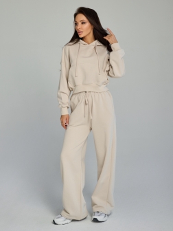 СПОРТИВНЫЙ КОСТЮМ ЖЕНСКИЙ  светло-бежевый