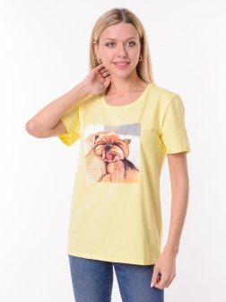 футболка женская Желтый