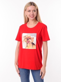 футболка женская Красный