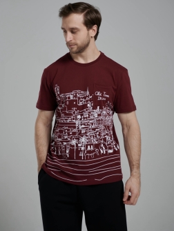 ФУТБОЛКА МУЖСКАЯ Бордовый