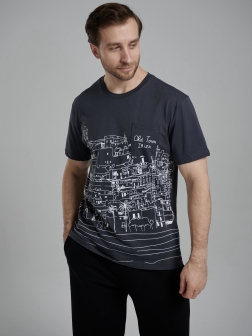 ФУТБОЛКА МУЖСКАЯ темно-серый