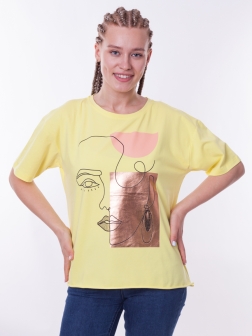 футболка женская  Желтый