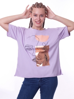 футболка женская  Лиловый