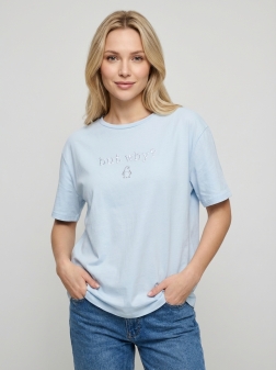 ФУТБОЛКА ЖЕНСКАЯ Голубой