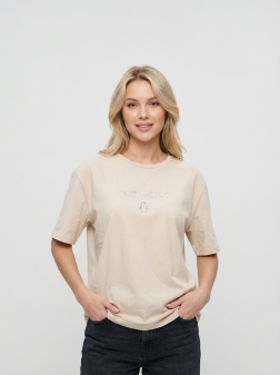 ФУТБОЛКА ЖЕНСКАЯ Бежевый