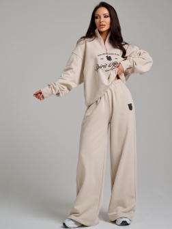 СПОРТИВНЫЙ КОСТЮМ ЖЕНСКИЙ  светло-бежевый