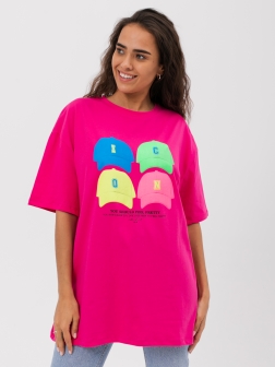 футболка женская  фуксия