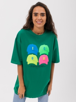 футболка женская  Темно-зеленый