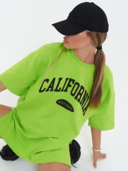 футболка женская  фисташково-зеленый