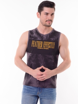 Майка мужская темно-серый