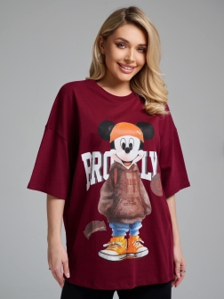 ФУТБОЛКА ЖЕНСКАЯ Бордовый