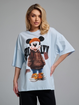 ФУТБОЛКА ЖЕНСКАЯ Голубой