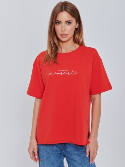футболка женская  Красный