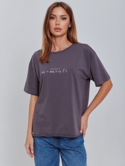 футболка женская  Светло-серый