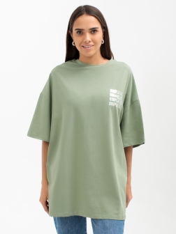 футболка женская  зеленый