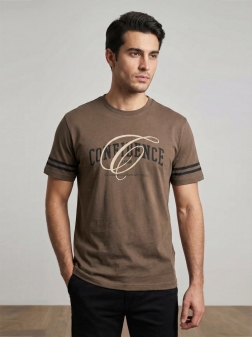 ФУТБОЛКА МУЖСКАЯ коричнево-бордовый