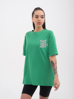 футболка женская темно-зеленый