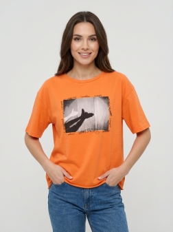 ФУТБОЛКА ЖЕНСКАЯ Оранжевый