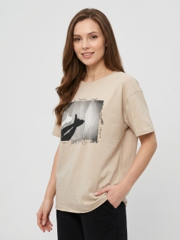 ФУТБОЛКА ЖЕНСКАЯ Бежевый