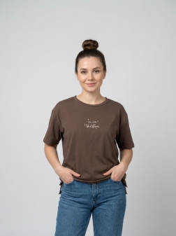 ФУТБОЛКА ЖЕНСКАЯ Коричневый