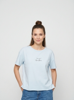 ФУТБОЛКА ЖЕНСКАЯ Голубой