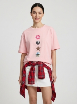 ФУТБОЛКА ЖЕНСКАЯ Розовый