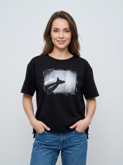 ФУТБОЛКА ЖЕНСКАЯ Черный