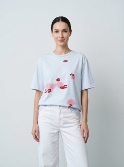 ФУТБОЛКА ЖЕНСКАЯ Голубой