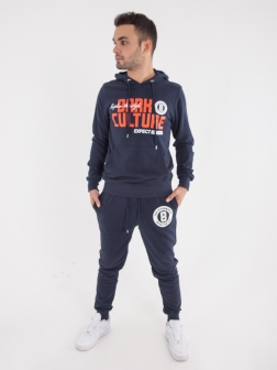 Спортивный костюм  с капюшоном Темно-синий
