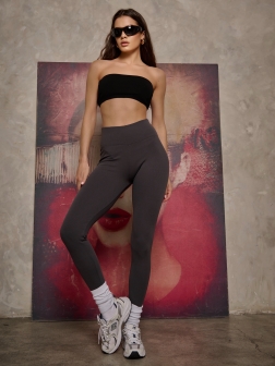 Брюки(леггинсы) женские теплые темно-серый