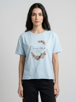 ФУТБОЛКА ЖЕНСКАЯ Голубой