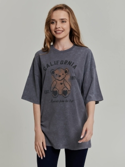 ФУТБОЛКА ЖЕНСКАЯ Темно серый