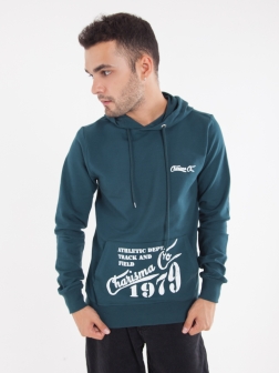 толстовка мужская с капюшоном Нефритовый