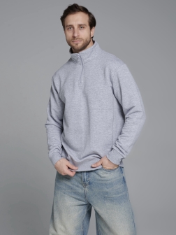 МУЖСКАЯ ТОЛСТОВКА Серый меланж