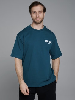 ФУТБОЛКА ОВЕРСАЙЗ МУЖСКАЯ  Нефритовый