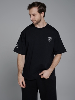 ФУТБОЛКА ОВЕРСАЙЗ МУЖСКАЯ  Черный