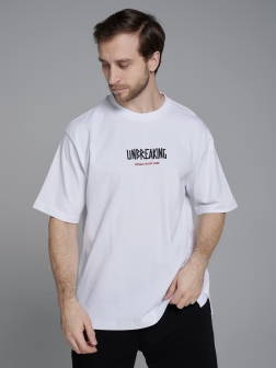 ФУТБОЛКА ОВЕРСАЙЗ МУЖСКАЯ  Белый